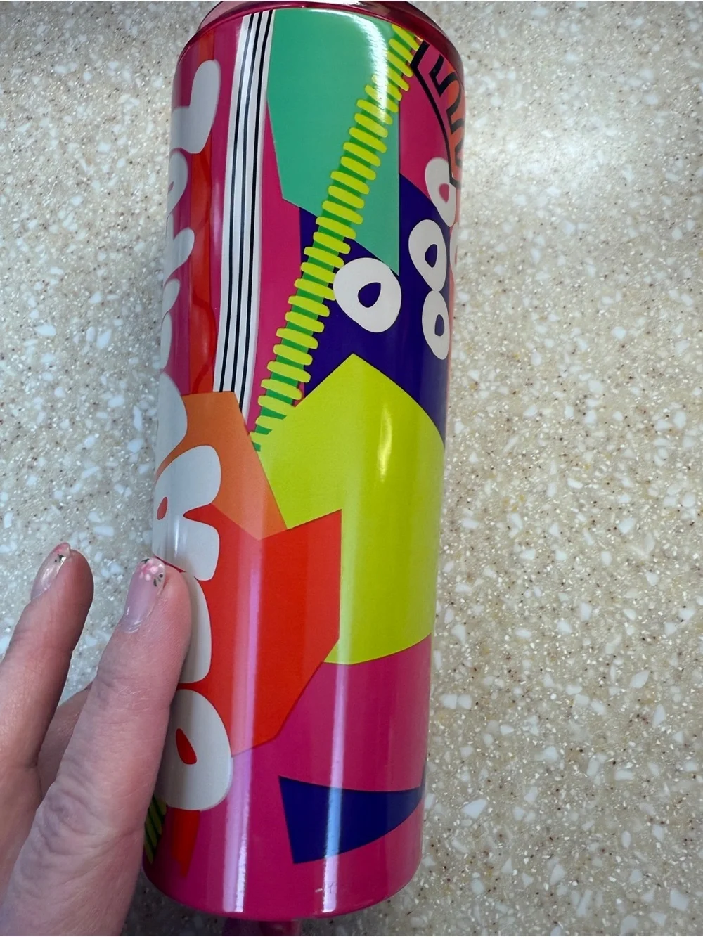 Starbucks Bright Pink ‘BEAUTIFUL” Insulated Tumbler Coffee Travel Cup Mug